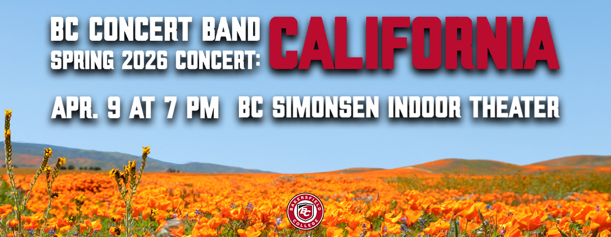 BC Concert Band Spring '26 Concert: California